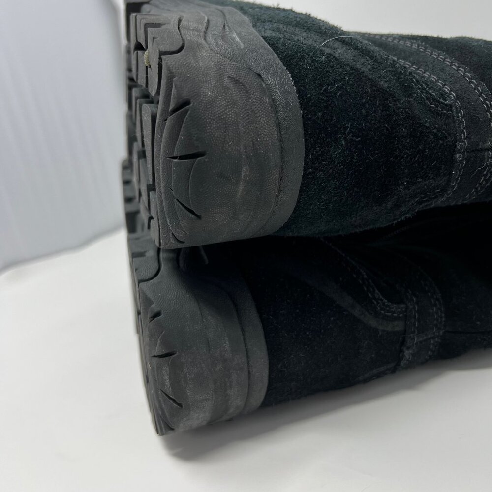 Sorel Waterfall Slip 2 NL1782 Suede Insulated Thinsulate Zip Black Women US 10 - Picture 6 of 12